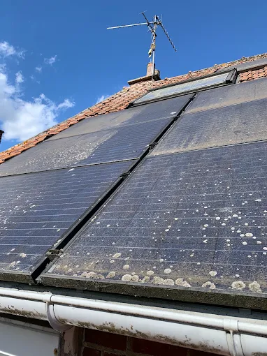 Nettoyage de panneaux solaires à Niort